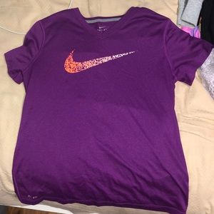Purple Nike shirt